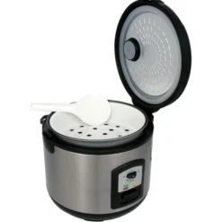 Arrocera, Cocedero De Arroz, 1,5 L, Función Cocinar Y Mantener Caliente, Apagado Automático Adler Ad6406 Plata