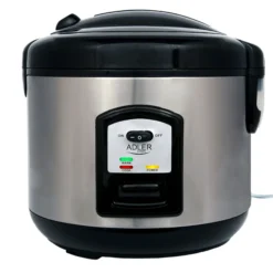 Arrocera, Cocedero De Arroz, 1,5 L, Función Cocinar Y Mantener Caliente, Apagado Automático Adler Ad6406 Plata