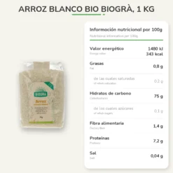 Arroz blanco BIO Biogrà, 1 Kg