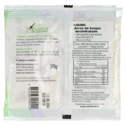Arroz de Konjac Risino deshidratado Zen Pasta 50 g