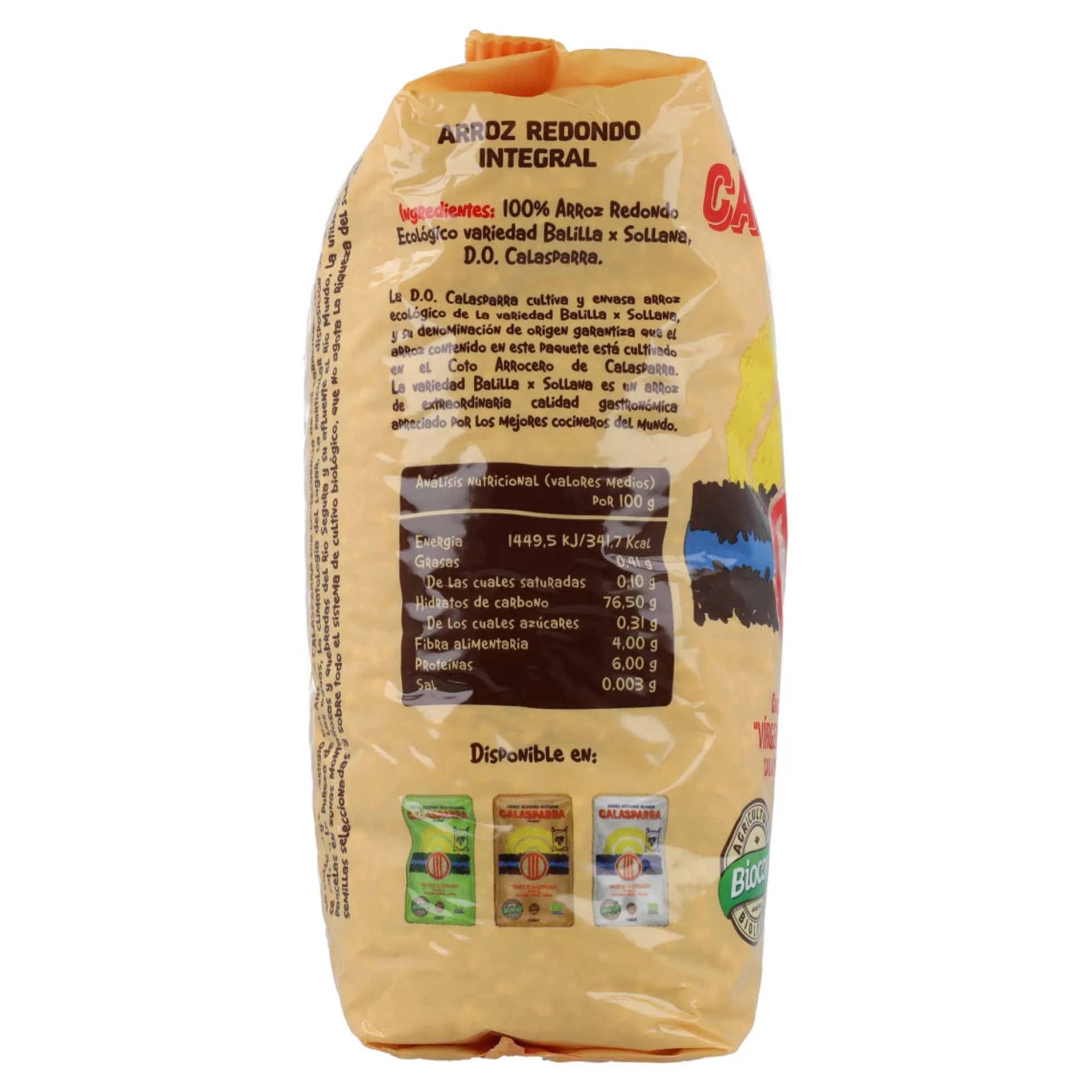 Arroz integral Calasparra Biocop 1Kg