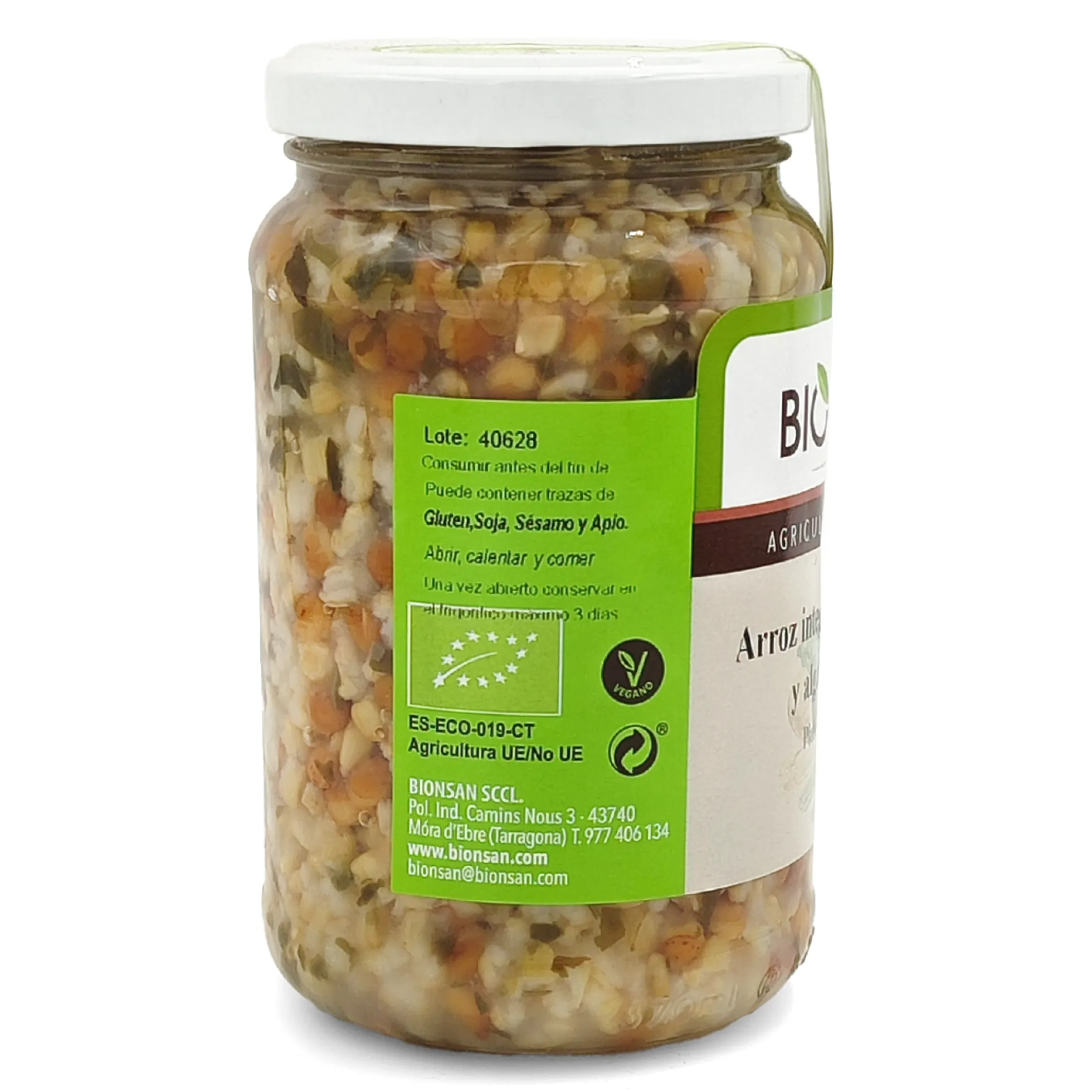 Arroz Integral Con Lentejas Y Algas Eco Bionsan 370gr