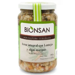 Arroz Integral Con Lentejas Y Algas Eco Bionsan 370gr
