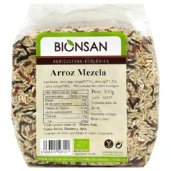Arroz Mezcla Eco Bionsan (largo Integral, Rojo Y Salvaje) 500gr