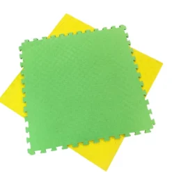 Artatami® Tatami Puzzle 1x1x20 mm Amarillo - Verde Pack Ahorro【10 Unidades】Gimnasios - Fitness - Pilates - Yoga