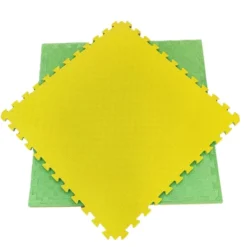 Artatami® Tatami Puzzle 1x1x20 mm Amarillo - Verde Pack Ahorro【2 Unidades】Gimnasios - Fitness - Pilates - Yoga