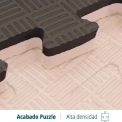 Artatami® Tatami Puzzle 1x1x40 mm Marron - Beige Pack Ahorro【4 Unidades】 Alta Densidad EVA – Judo, BJJ, MMA y Lucha