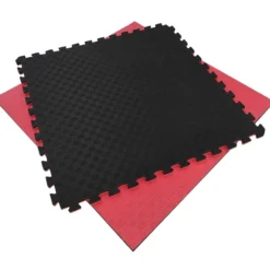 Artatami® Tatami Puzzle 1x1x40 mm Rojo - Negro Pack Ahorro【2 Unidades】 Alta Densidad EVA – Judo, BJJ, MMA y Lucha