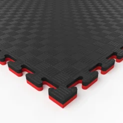 Artatami® Tatami Puzzle 1x1x40 mm Rojo - Negro Pack Ahorro【2 Unidades】 Alta Densidad EVA – Judo, BJJ, MMA y Lucha
