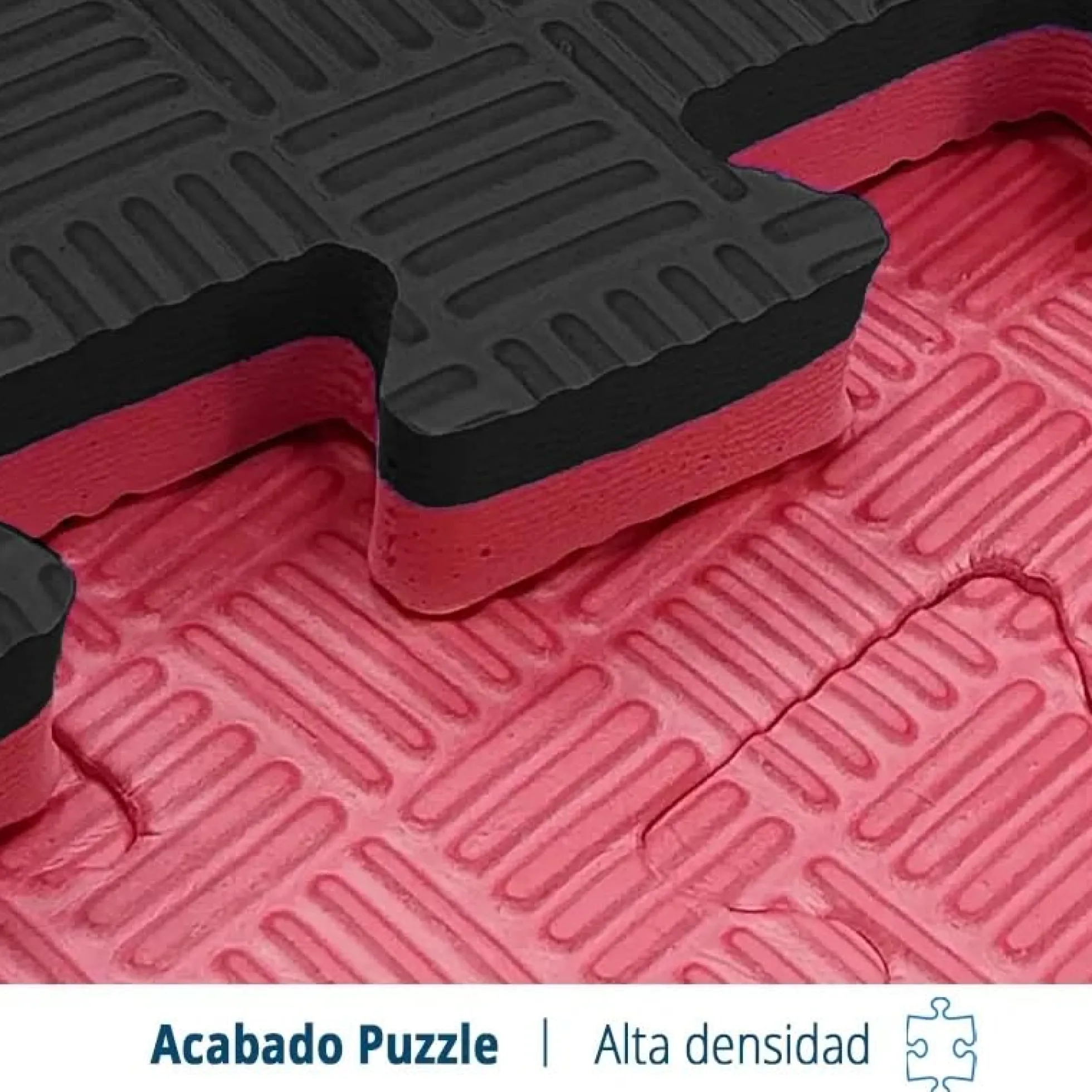 Artatami® Tatami Puzzle 1x1x40 mm Rojo - Negro Pack Ahorro【12 Unidades】 Alta Densidad EVA – Judo, BJJ, MMA y Lucha
