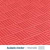 Artatami® Tatami Puzzle 1x1x40 mm Rojo - Negro【1 Unidad】 Alta Densidad EVA – Judo, BJJ, MMA y Lucha