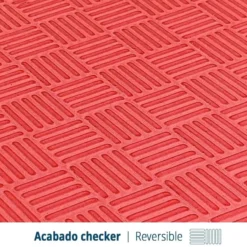 Artatami® Tatami Puzzle 1x1x20 mm Rojo - Negro Pack Ahorro【4 Unidades】Gimnasios - Fitness - Pilates - Yoga