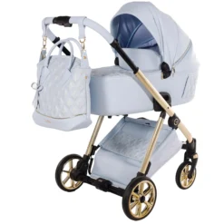 Art Deco Cochecito De Bebé Duo Azul