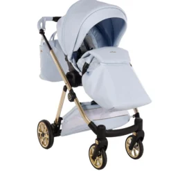 Art Deco Cochecito De Bebé Duo Azul