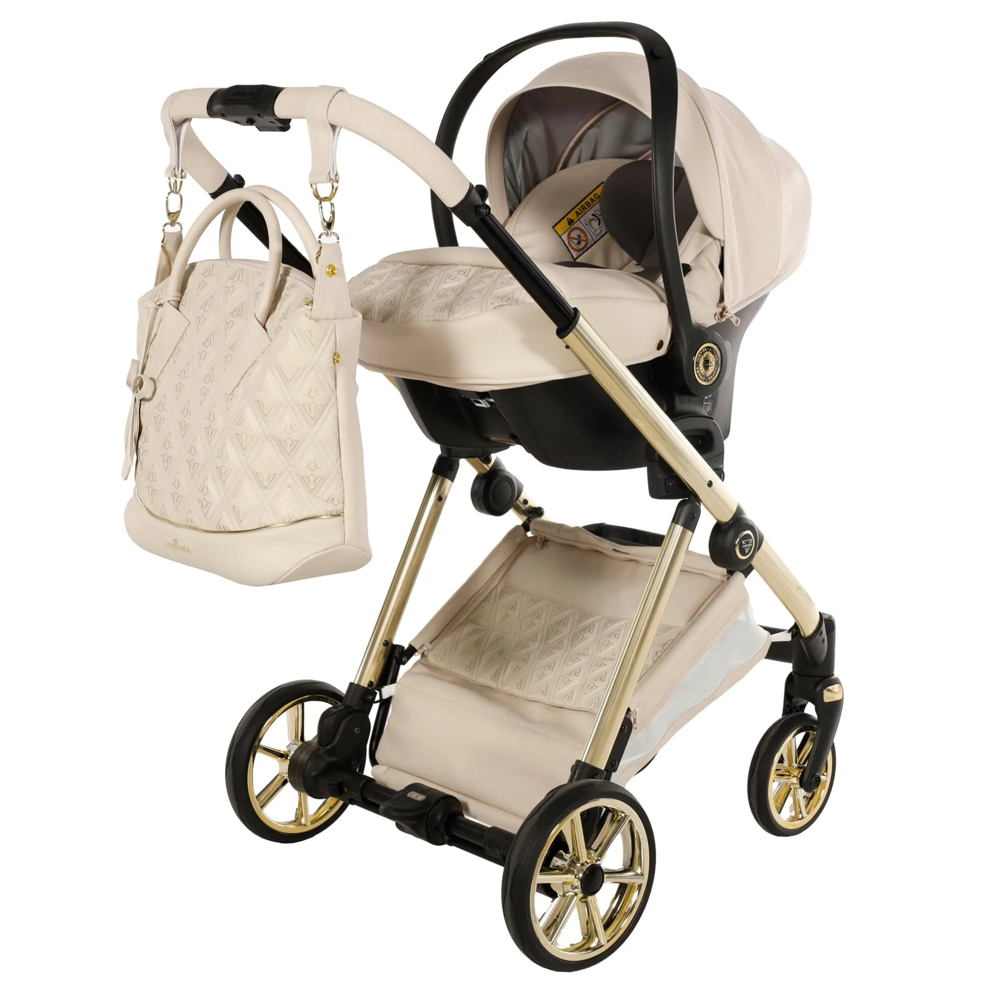 Art Deco Cochecito De Bebé Duo Beige
