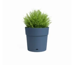 Artevasi Macetero Azul Capri 30 Cm Con Reserva De Agua De Plástico Reciclado