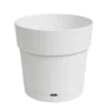 Artevasi Macetero Blanco Capri 25 Cm Con Reserva De Agua De Plástico Reciclado