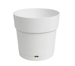 Artevasi Macetero Blanco Capri 25 Cm Con Reserva De Agua De Plástico Reciclado