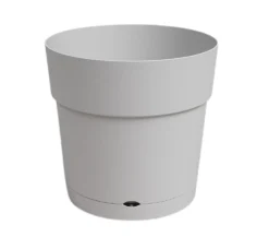 Artevasi Macetero De Plástico Reciclado Capri Ancha Gris 50cm