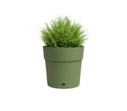 Artevasi Macetero Verde Capri 30 Cm Con Reserva De Agua De Plástico Reciclado