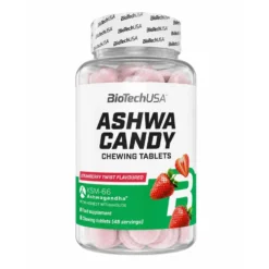 Ashwa Candy - 90 Tabletas - Fresa - Ashwagandha - Biotech Usa
