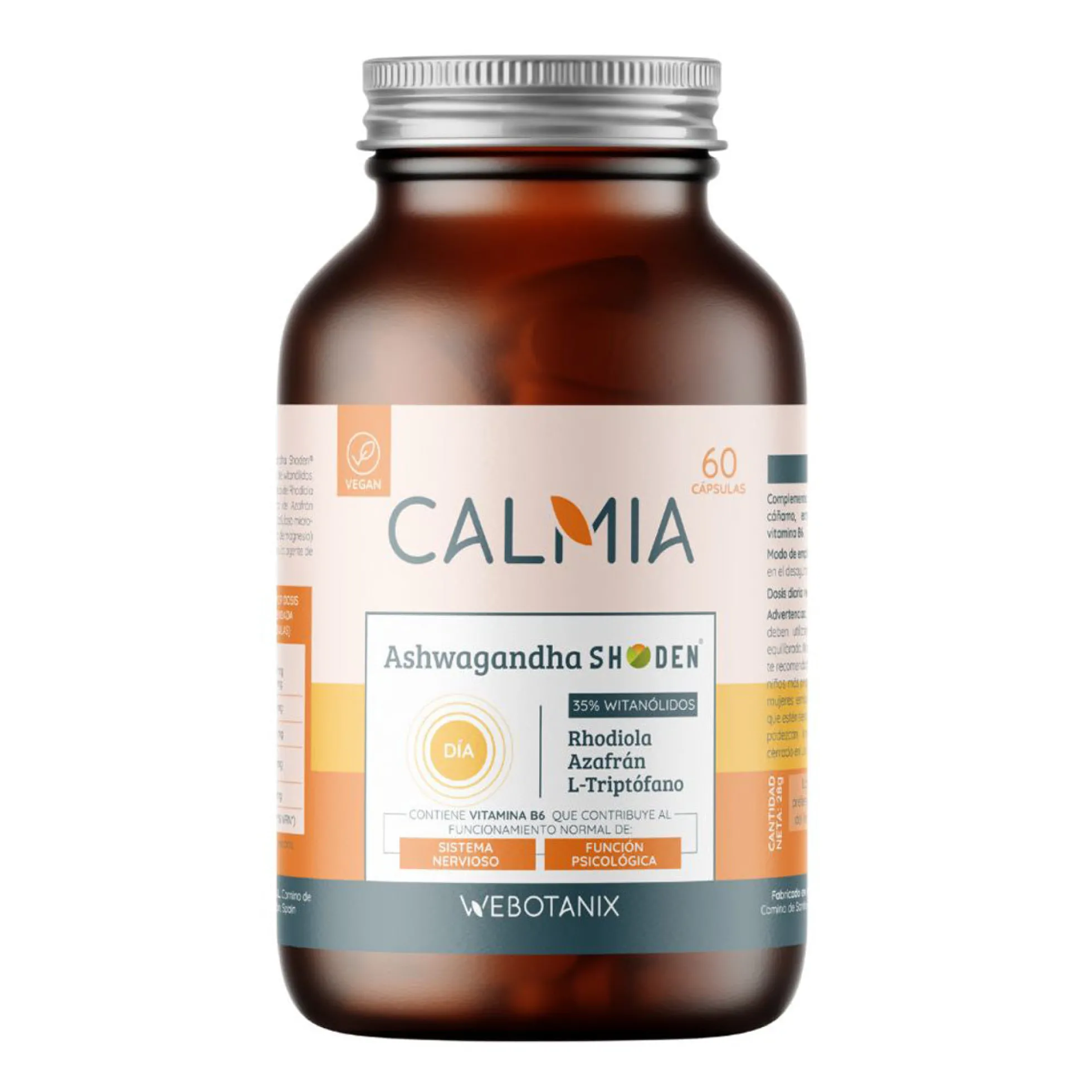 Ashwaganda Shoden Calmia Día 60 cápsulas WeBotanix