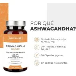 Ashwagandha con vitamina B6 y B12 Nutralie 60 Cápsulas