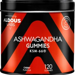 Ashwagandha en gominolas sabor cereza Aldous Bio 120 gominolas