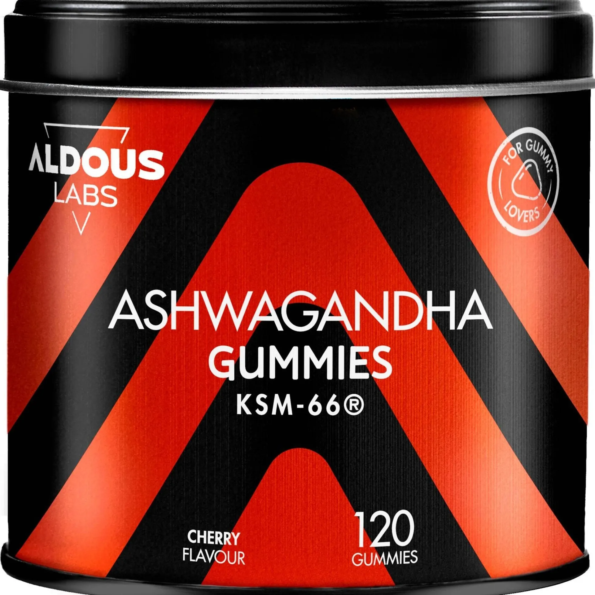 Ashwagandha en gominolas sabor cereza Aldous Bio 120 gominolas