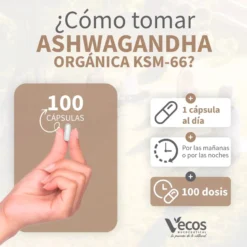Ashwagandha KSM 66 eco Vecos 100 capsulas