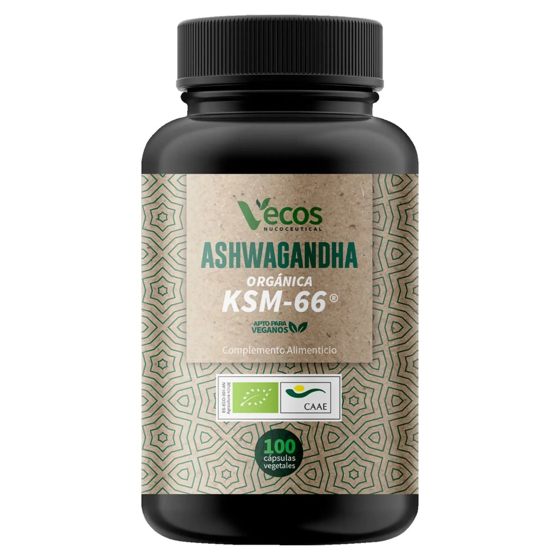 Ashwagandha KSM 66 eco Vecos 100 capsulas