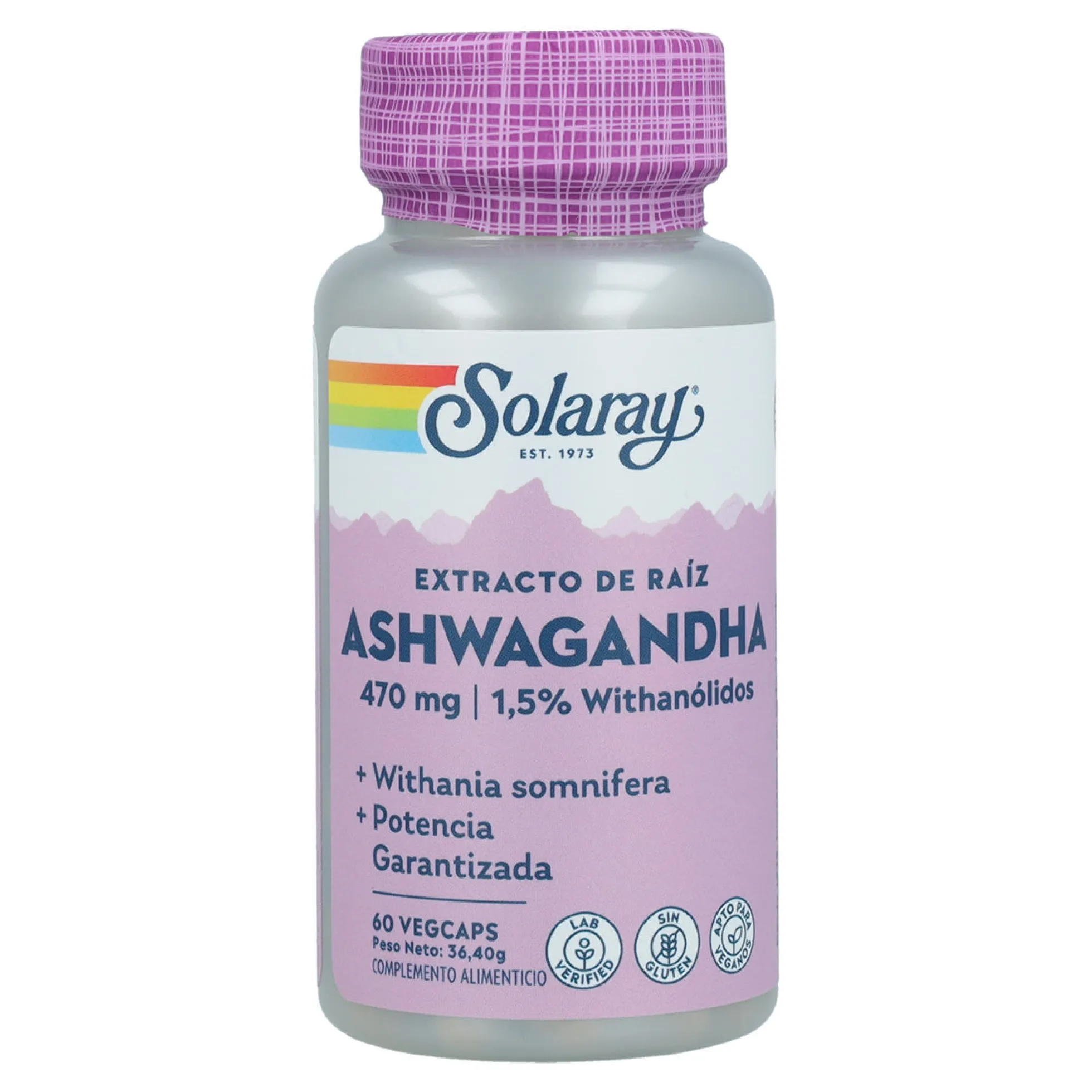 Ashwagandha Solaray 60 cápsulas