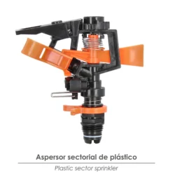 Aspersor Riego Regulable Sectorial Plastico Toma 1/2 Fabricado En Plastico, Riego De Jardines / Cesped