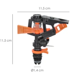 Aspersor Riego Regulable Sectorial Plastico Toma 1/2 Fabricado En Plastico, Riego De Jardines / Cesped