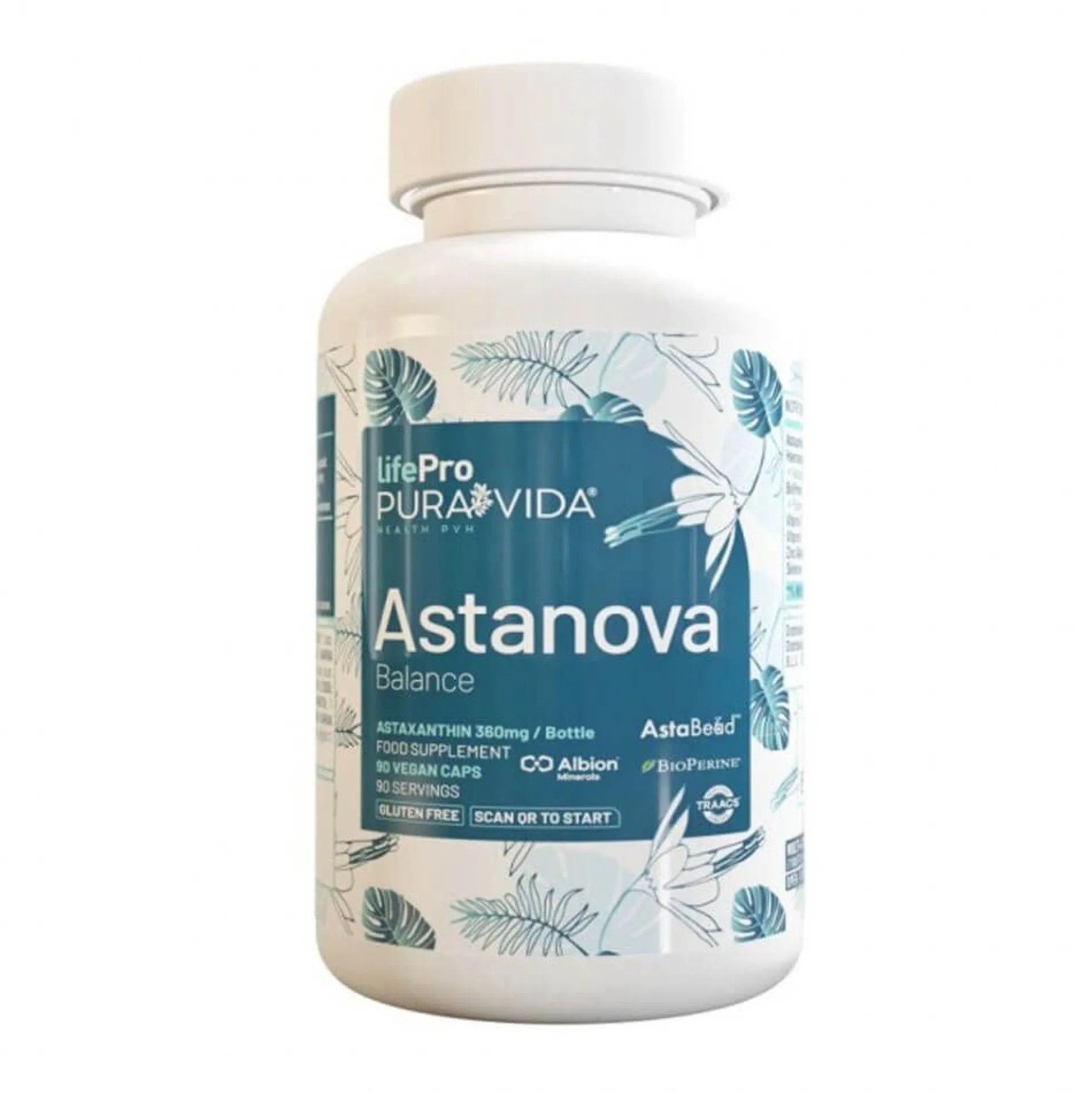 Astaxanthin Astanova (astaxantina) - 90 Cápsulas - Antioxidantes - Lifepro