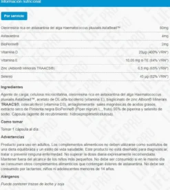 Astaxanthin Astanova (astaxantina) - 90 Cápsulas - Antioxidantes - Lifepro