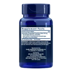 Astaxanthin with Phospholipids 4 mg, Life Extension 30 perlas