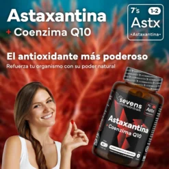 Astaxantina con CoQ10 Sevens Nutrition 60 cápsulas