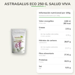 Astragalus ECO 250 g, Salud Viva