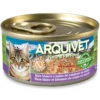 Atún blanco y cangrejo en salsa Arquivet 80 g Comida húmeda para gatos