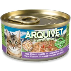 Atún blanco y cangrejo en salsa Arquivet 80 g Comida húmeda para gatos