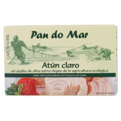 Atún claro en aceite de oliva ecológico en Lata Pan do Mar 120g