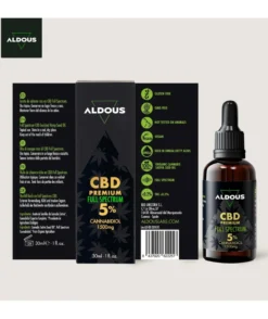 Auténtico CBD Oil 5% Full Spectrum, 30 ml. Aldous Labs