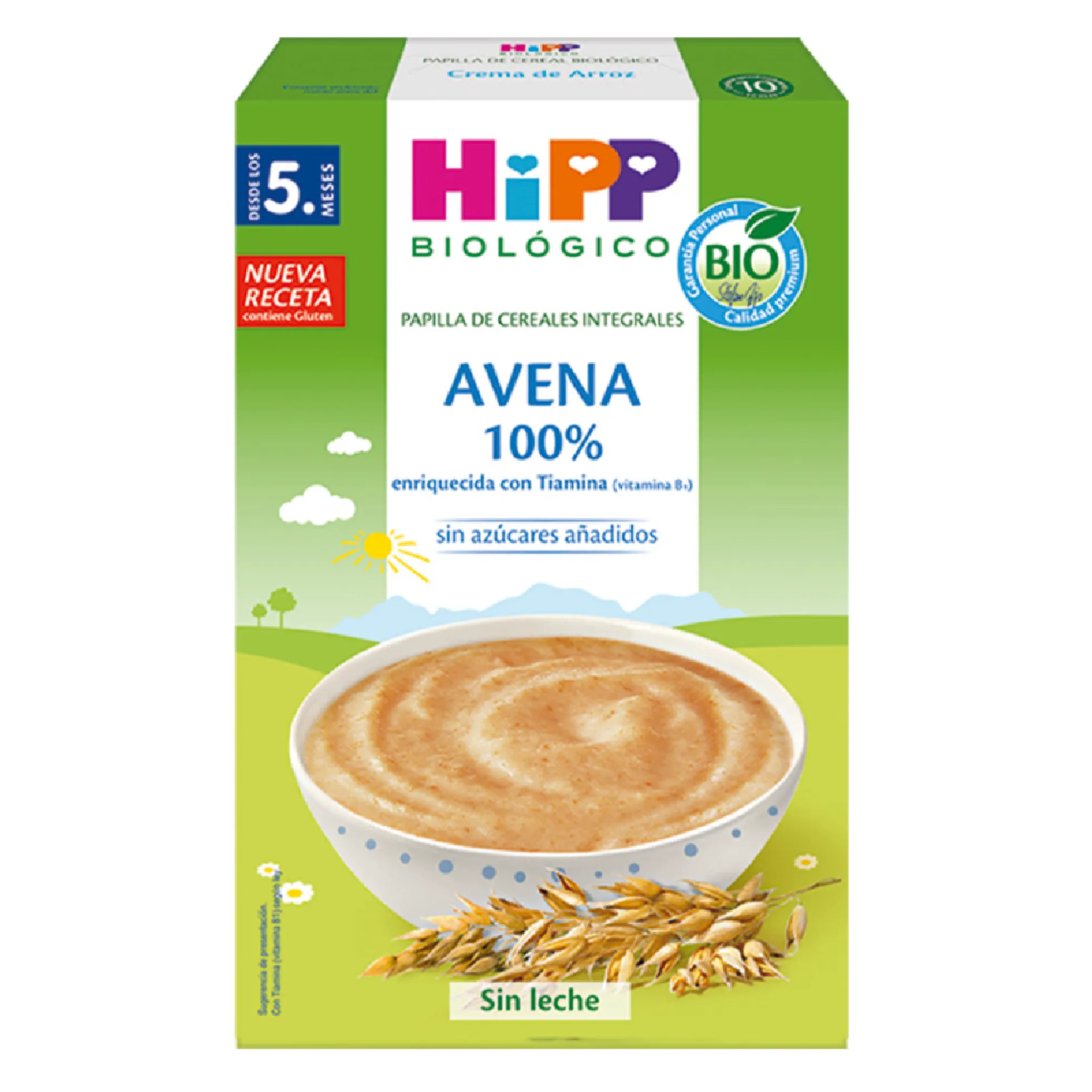 Avena 100% papilla de cereal BIO 200 g