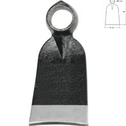 Azada Forjada Sin Mango 343/ 310 Gramos