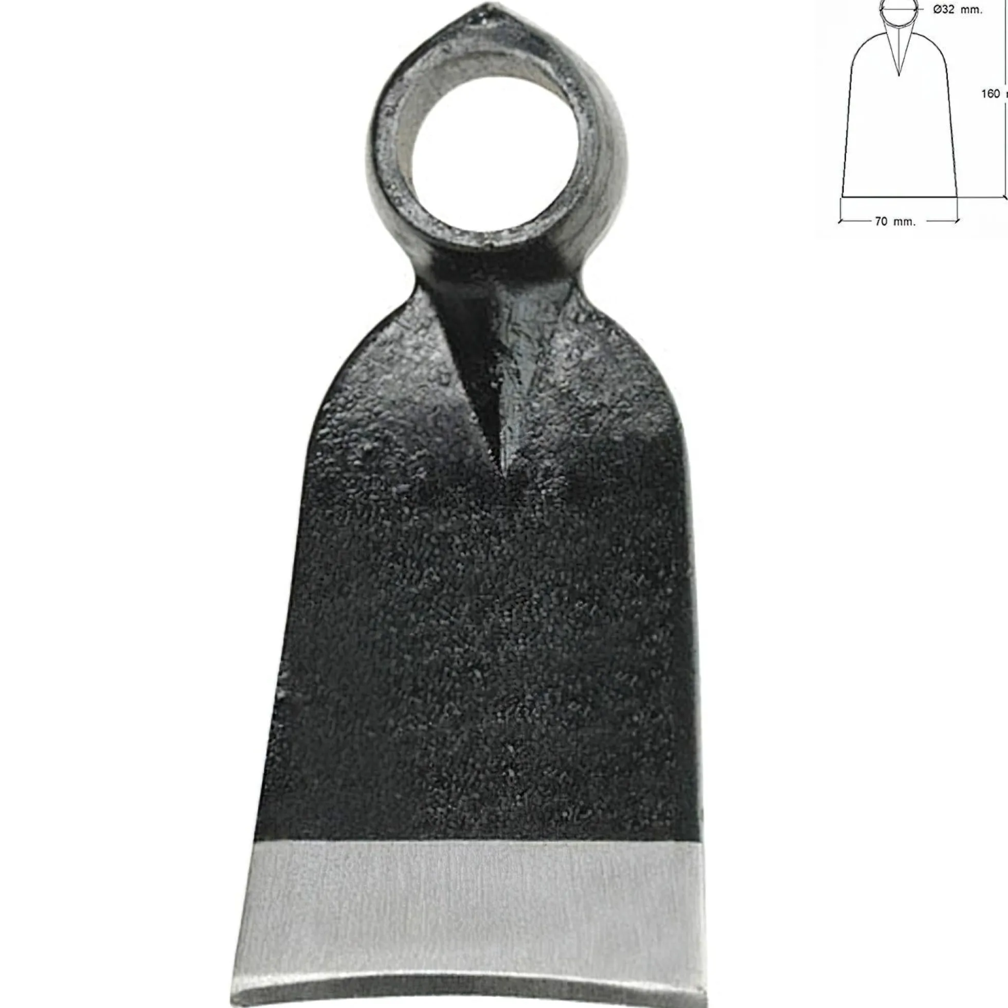 Azada Forjada Sin Mango 343/ 310 Gramos