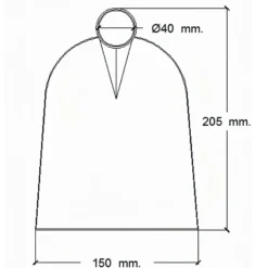 Azada Forjada Sin Mango 96/ 750 Gramos