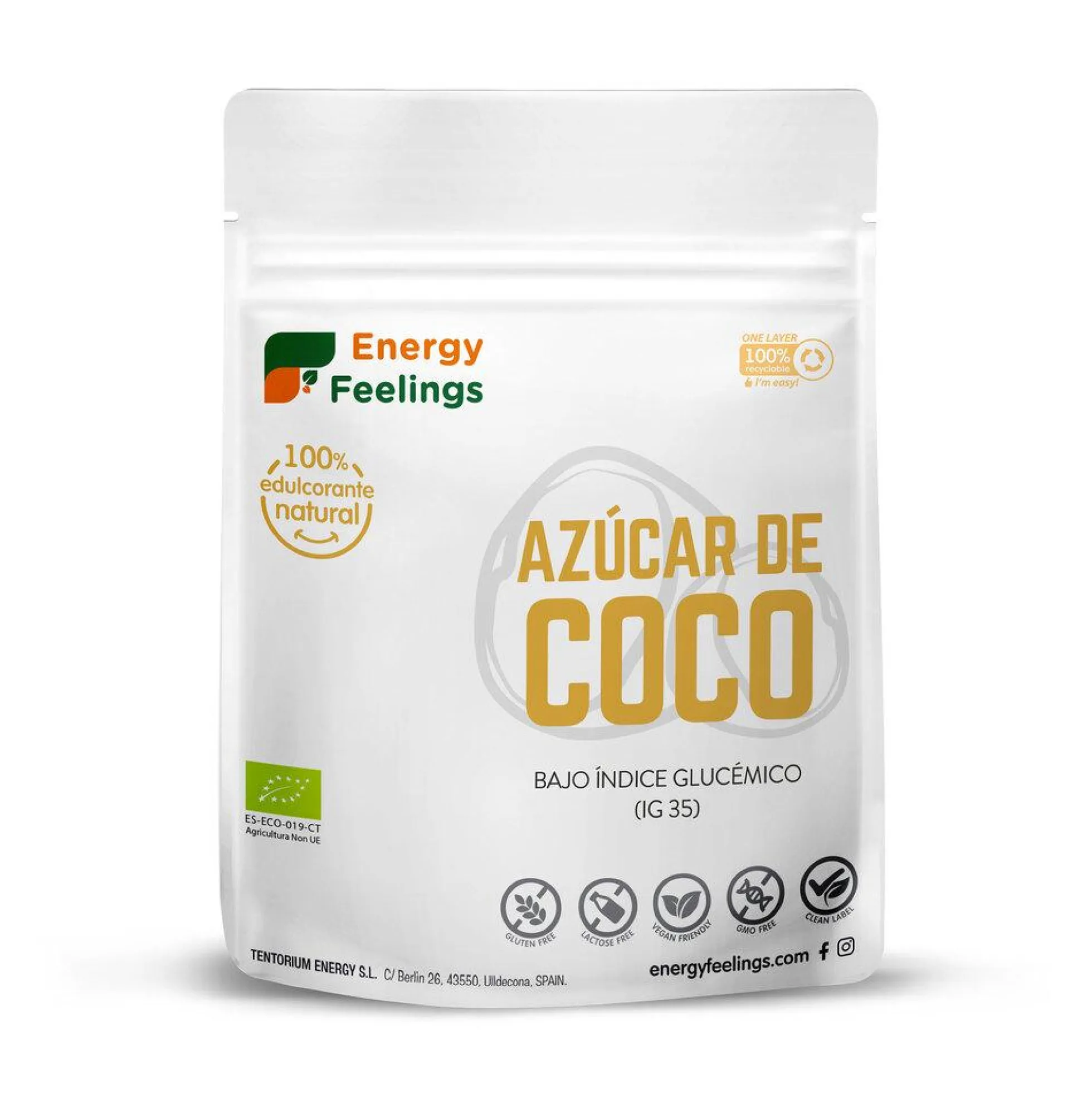 Azúcar de coco ECO Energy Feelings 500 g