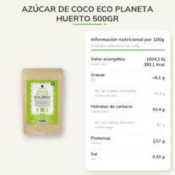 Azúcar de coco ECO Planeta Huerto 500gr