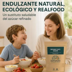 Azúcar De Dátil Bio - 1kg | Superalimento Ecológico Vegano Para Batidos, Smoothies Y Zumos, Sin Azúcares Añadidos